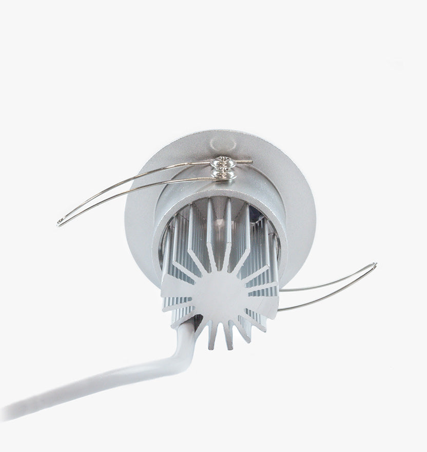 2" LED Recessed Light - Ultra Bright (3W) - Black 1-5/8" Cut Out Size