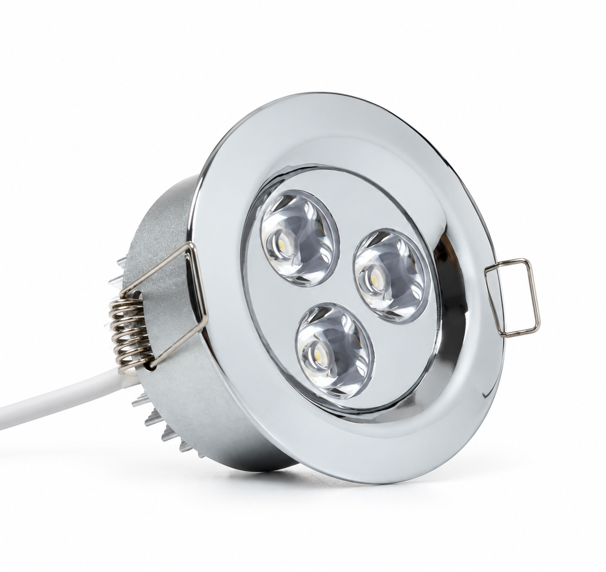 3.15" LED Recessed Light - Standard Bright (3W) - Chrome 2-5/8" Cut Out Size
