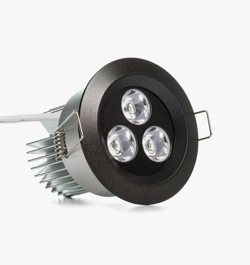 3.15" LED Recessed Light - Standard Bright (3W) - Brass 2-5/8" Cut Out Size