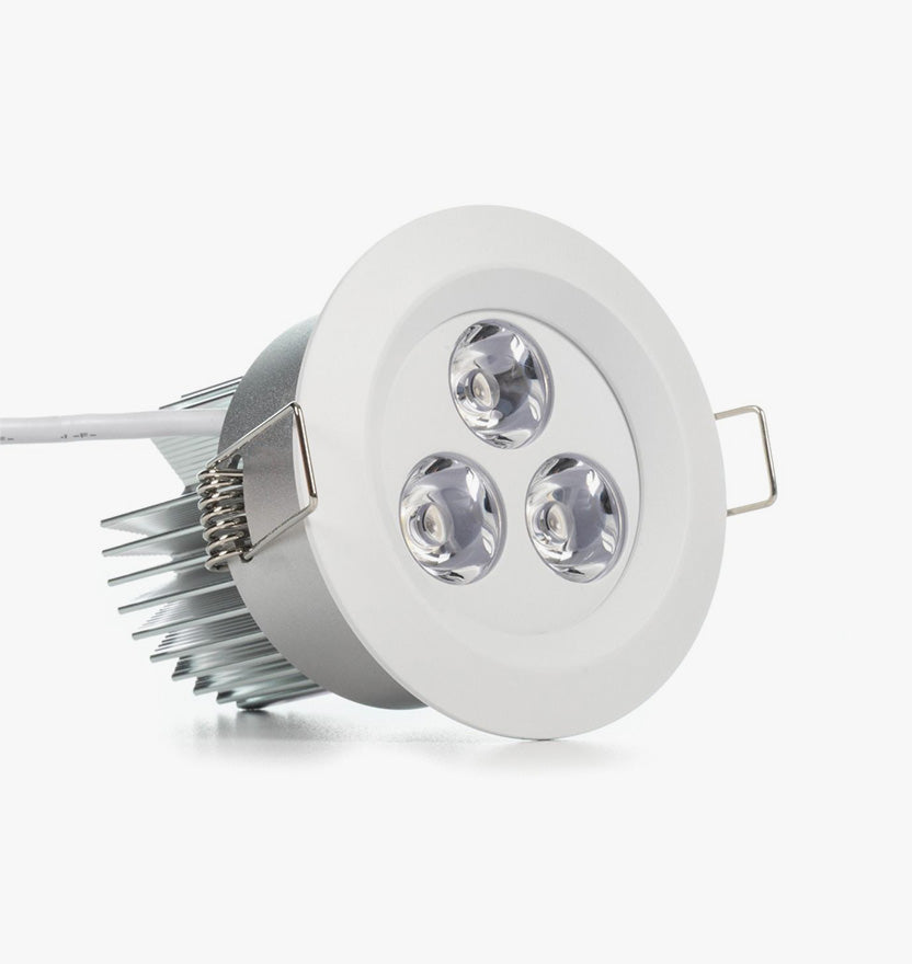 3.15" LED Recessed Light - Standard Bright (3W) - Brass 2-5/8" Cut Out Size