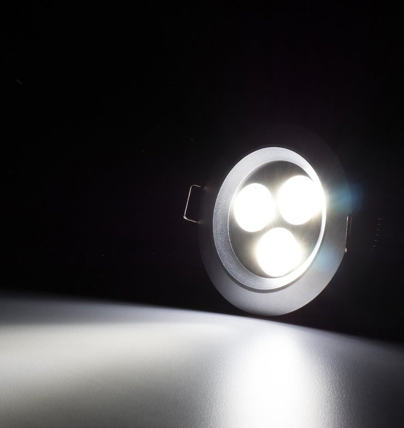 3.15" LED Recessed Light - Ultra Bright (9W) - 2-5/8" Cut Out Size - Black