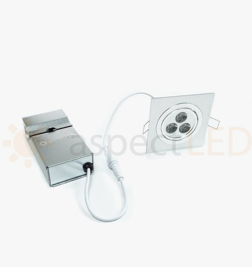Modern Series 3 LED Recessed Light for Flat or Sloped Ceilings - Standard Bright (3W)