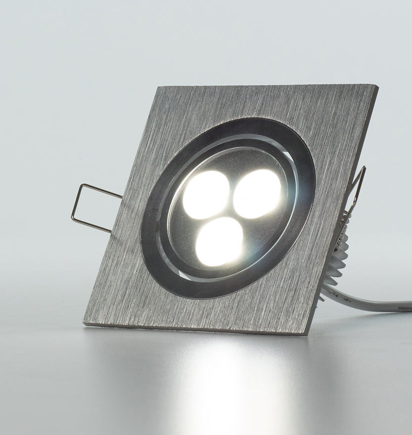 Modern Series 3 LED Recessed Light for Flat or Sloped Ceilings - Standard Bright (3W)