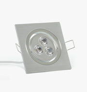Modern Series 3 LED Recessed Light for Flat or Sloped Ceilings - Standard Bright (3W) - Brass