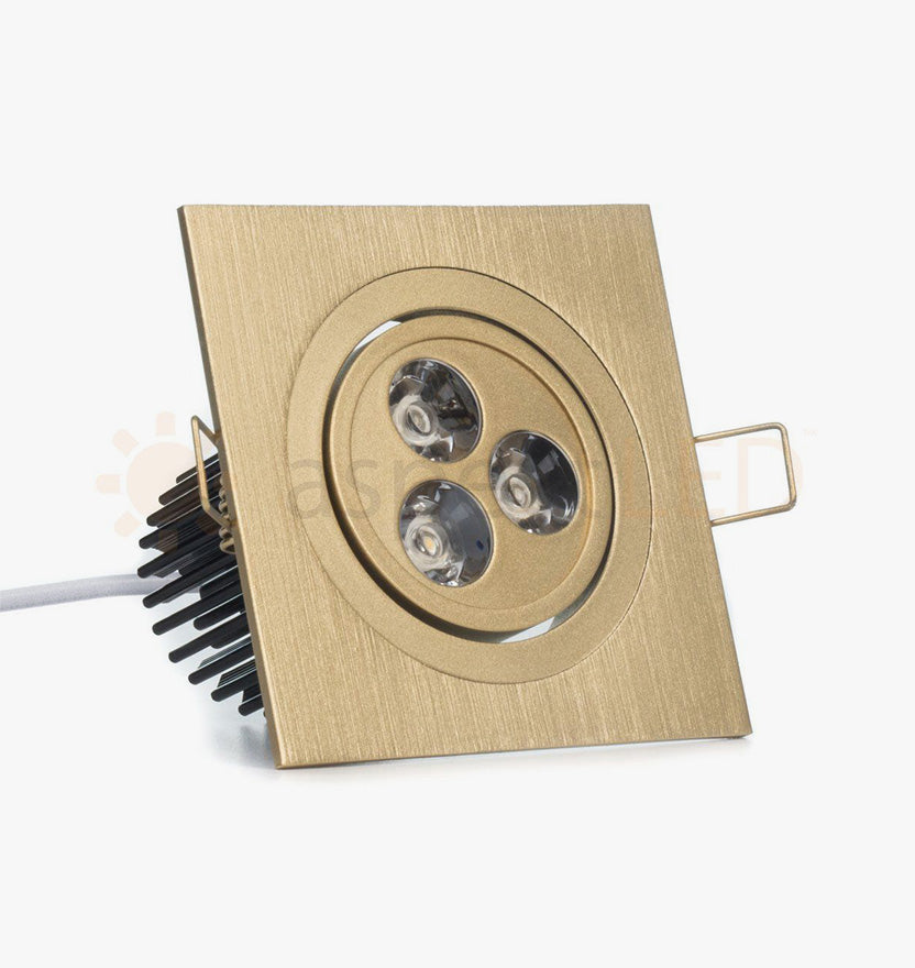 Modern Series 3 LED Recessed Light for Flat or Sloped Ceilings - Ultra Bright (9W) - Dark Bronze