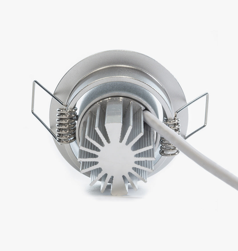 NSF Certified 2.25" LED Recessed Light for Flat or Sloped Ceilings - Ultra Bright (3W) - Green