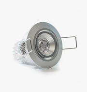 2.25" LED Recessed Light for Flat or Sloped Ceilings - Ultra Bright (3W) - Black 1-7/8" Cut Out Size