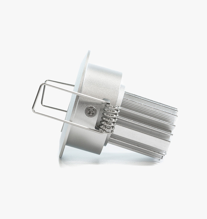 2.25" LED Recessed Light for Flat or Sloped Ceilings - Ultra Bright (3W) - Chrome 1-7/8" Cut Out Size