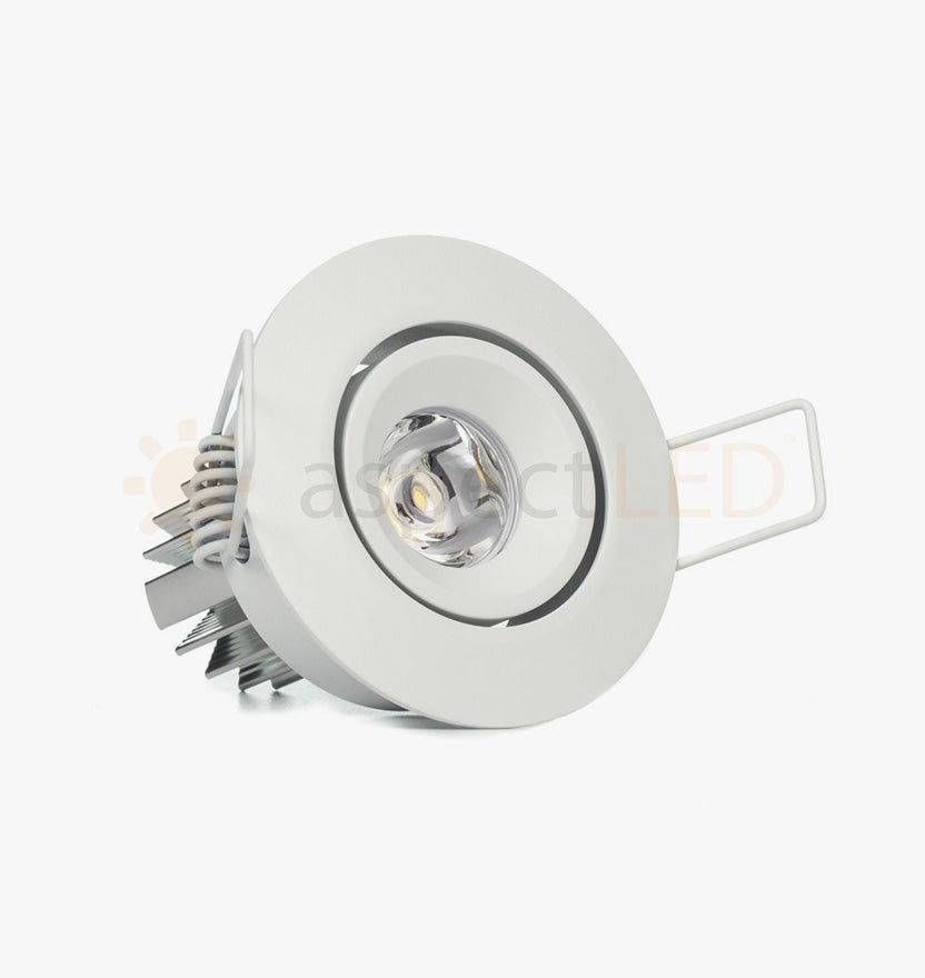 NSF Certified 2.25" LED Recessed Light for Flat or Sloped Ceilings - Ultra Bright (3W) - Blue