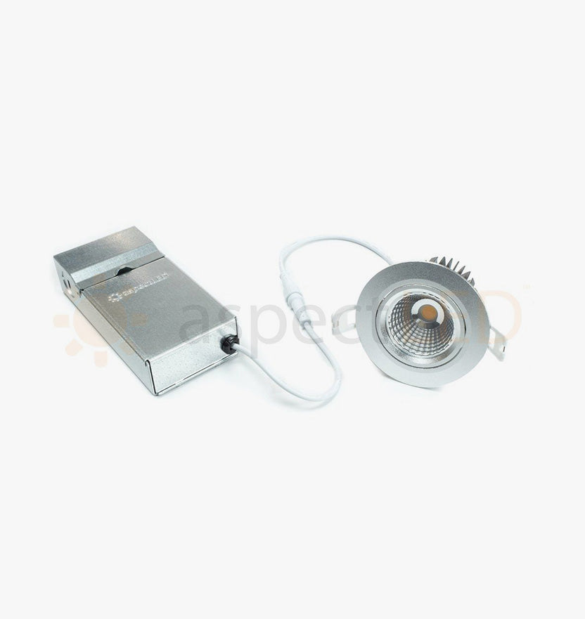 3.5" Single Array LED Recessed Light for Flat or Sloped Ceilings - 10W 3" Cut Out Size