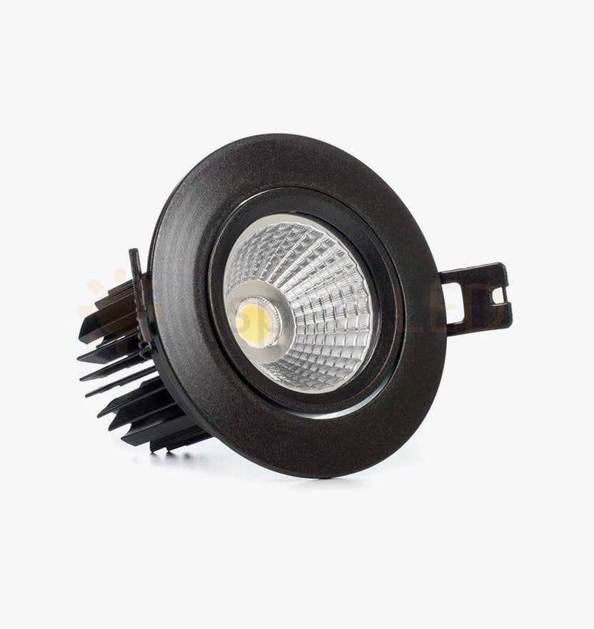 3.5" Single Array LED Recessed Light for Flat or Sloped Ceilings - 10W 3" Cut Out Size