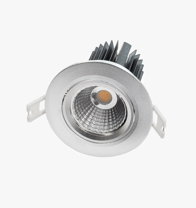 3.5" Single Array LED Recessed Light for Flat or Sloped Ceilings - 10W 3" Cut Out Size