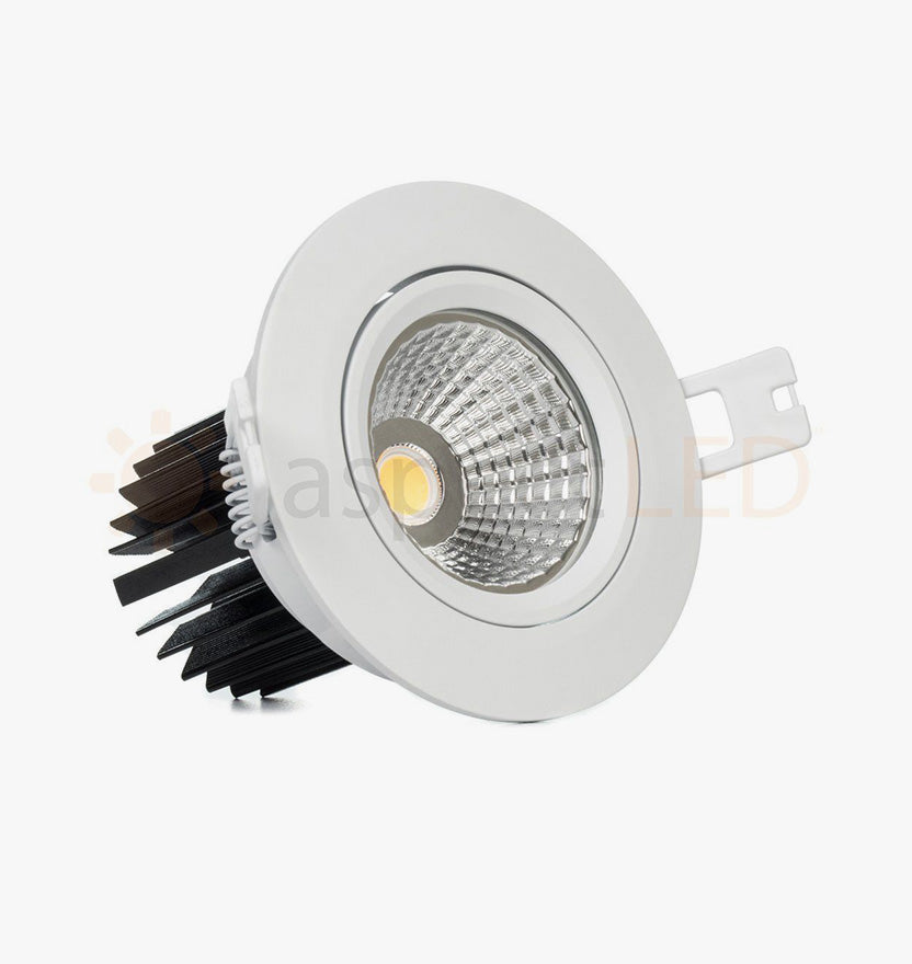 3.5" Single Array LED Recessed Light for Flat or Sloped Ceilings - 10W 3" Cut Out Size