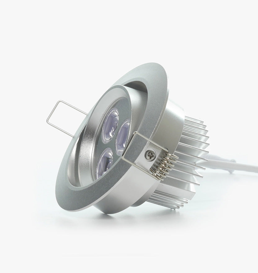 3.5" LED Recessed Light for Flat or Sloped Ceilings - Standard Bright (3W) 2-7/8" Cut Out Size