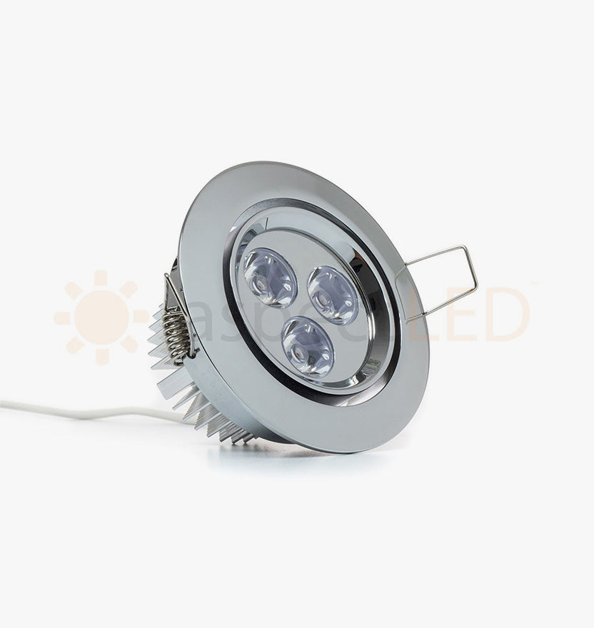3.5" LED Recessed Light for Flat or Sloped Ceilings - Standard Bright (3W) - Dark Bronze 2-7/8" Cut Out Size