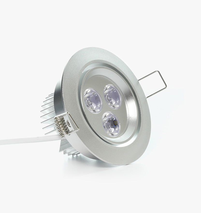 3.5" LED Recessed Light for Flat or Sloped Ceilings - Standard Bright (3W) 2-7/8" Cut Out Size