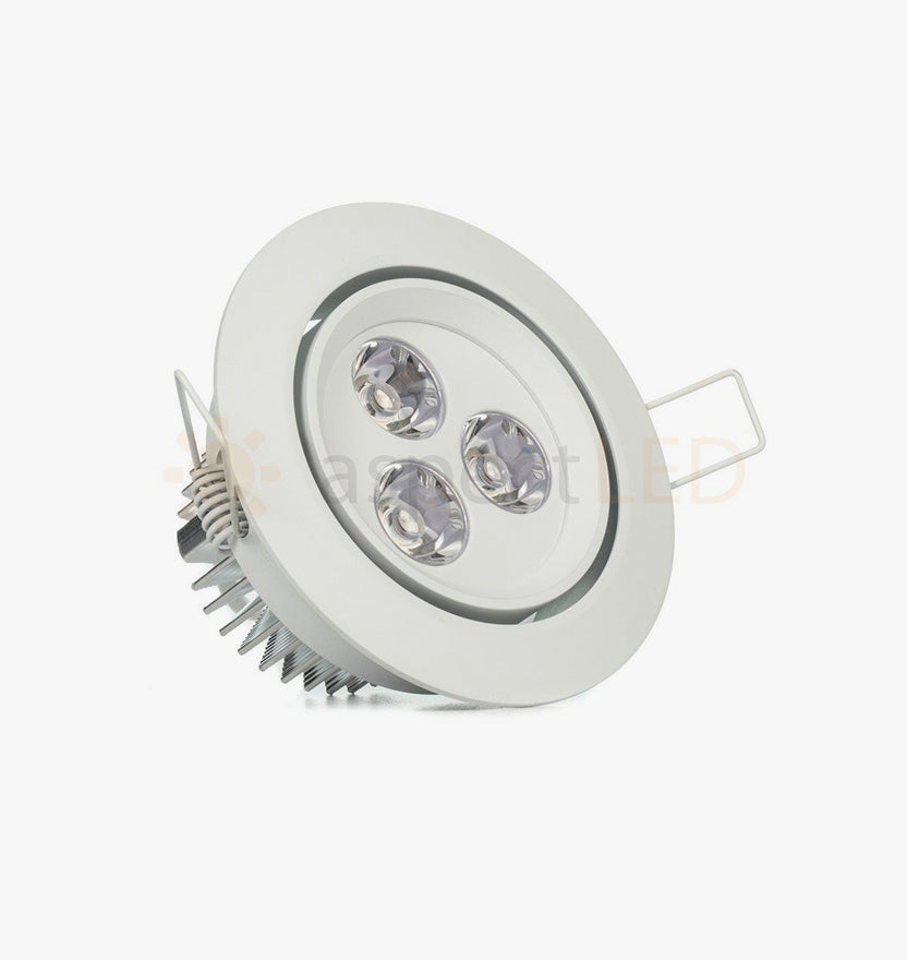 3.5" LED Recessed Light for Flat or Sloped Ceilings - Standard Bright (3W) - Dark Bronze 2-7/8" Cut Out Size