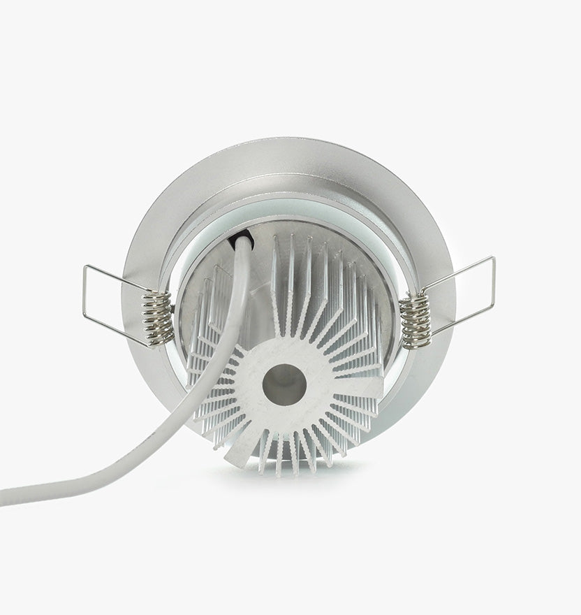 NSF Certified 3.5" LED Recessed Light for Flat or Sloped Ceilings - Ultra Bright (9W) - Green