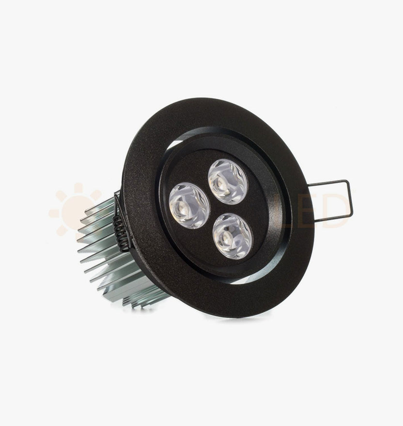 NSF Certified 3.5" LED Recessed Light for Flat or Sloped Ceilings - Ultra Bright (9W) - Green