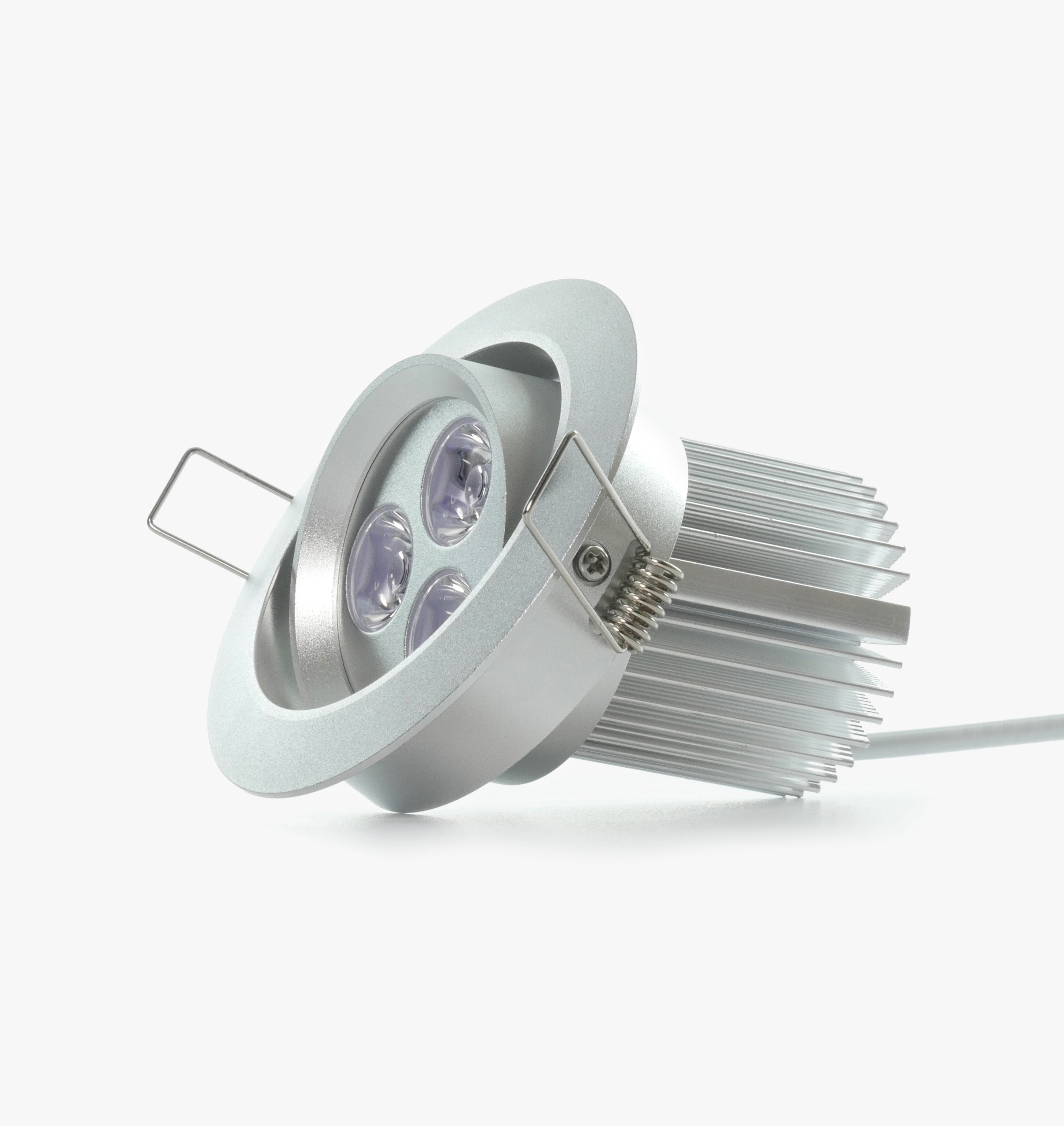 3.5" LED Recessed Light for Flat or Sloped Ceilings - Ultra Bright (9W) - Dark Bronze 2-7/8" Cut Out Size