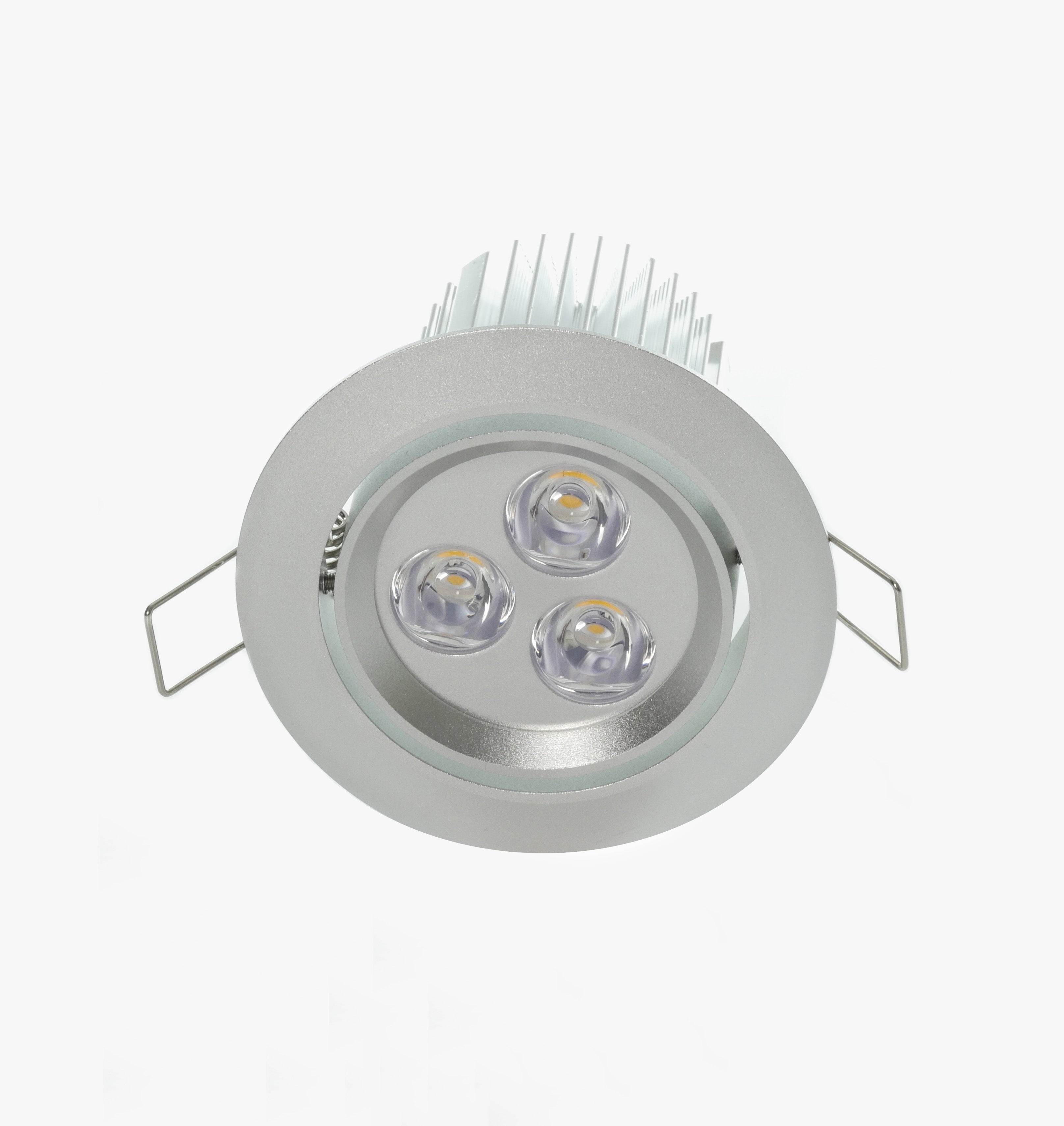 3.5" LED Recessed Light for Flat or Sloped Ceilings - Ultra Bright (9W) 2-7/8" Cut Out Size