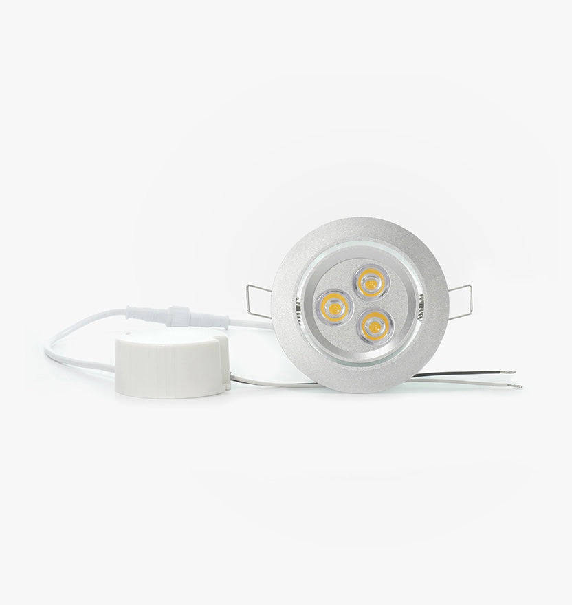 NSF Certified 3.5" LED Recessed Light for Flat or Sloped Ceilings - Ultra Bright (9W) - Warm White (3000K)