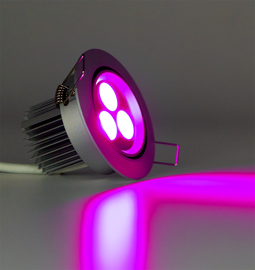 3.5" RGB LED Recessed Light - Ultra Bright (9W) 2-3/4" Cut Out Size
