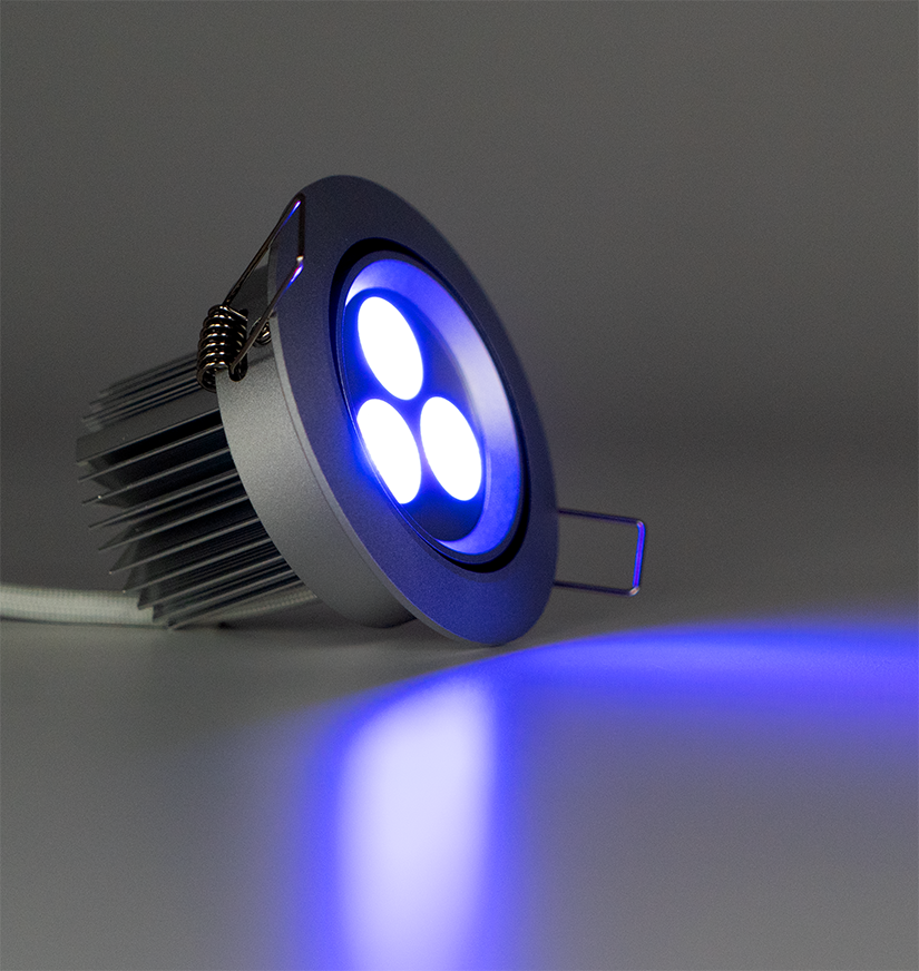 3.5" RGB LED Recessed Light - Ultra Bright (9W) 2-3/4" Cut Out Size