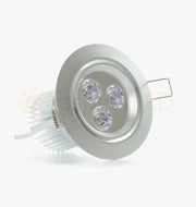 NSF Certified 3.5" LED Recessed Light for Flat or Sloped Ceilings - Ultra Bright (9W) - Green