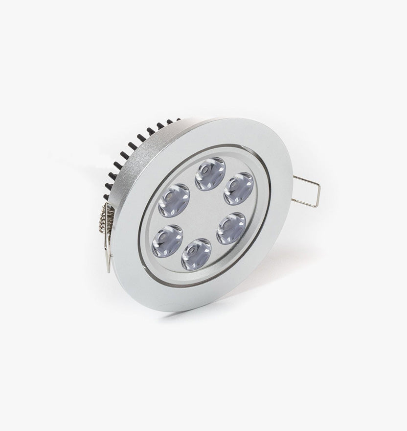 4.2" Recessed Light for flat or Sloped Ceilings 6 LED - 6W 3-5/8" Cut Out Size