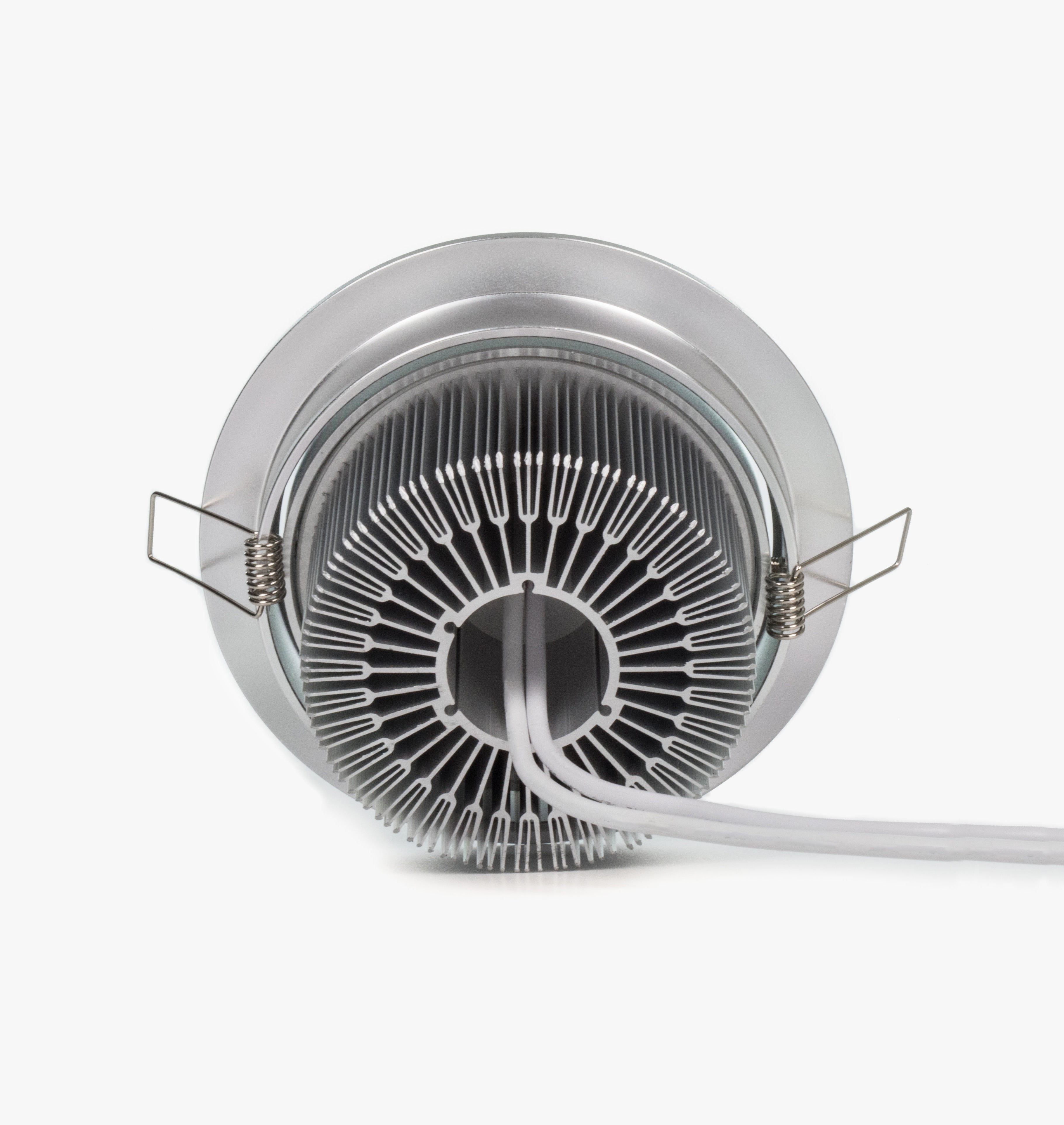 5.2" Recessed Light for Flat or Sloped Ceilings - 12 LED (12W) - Brass