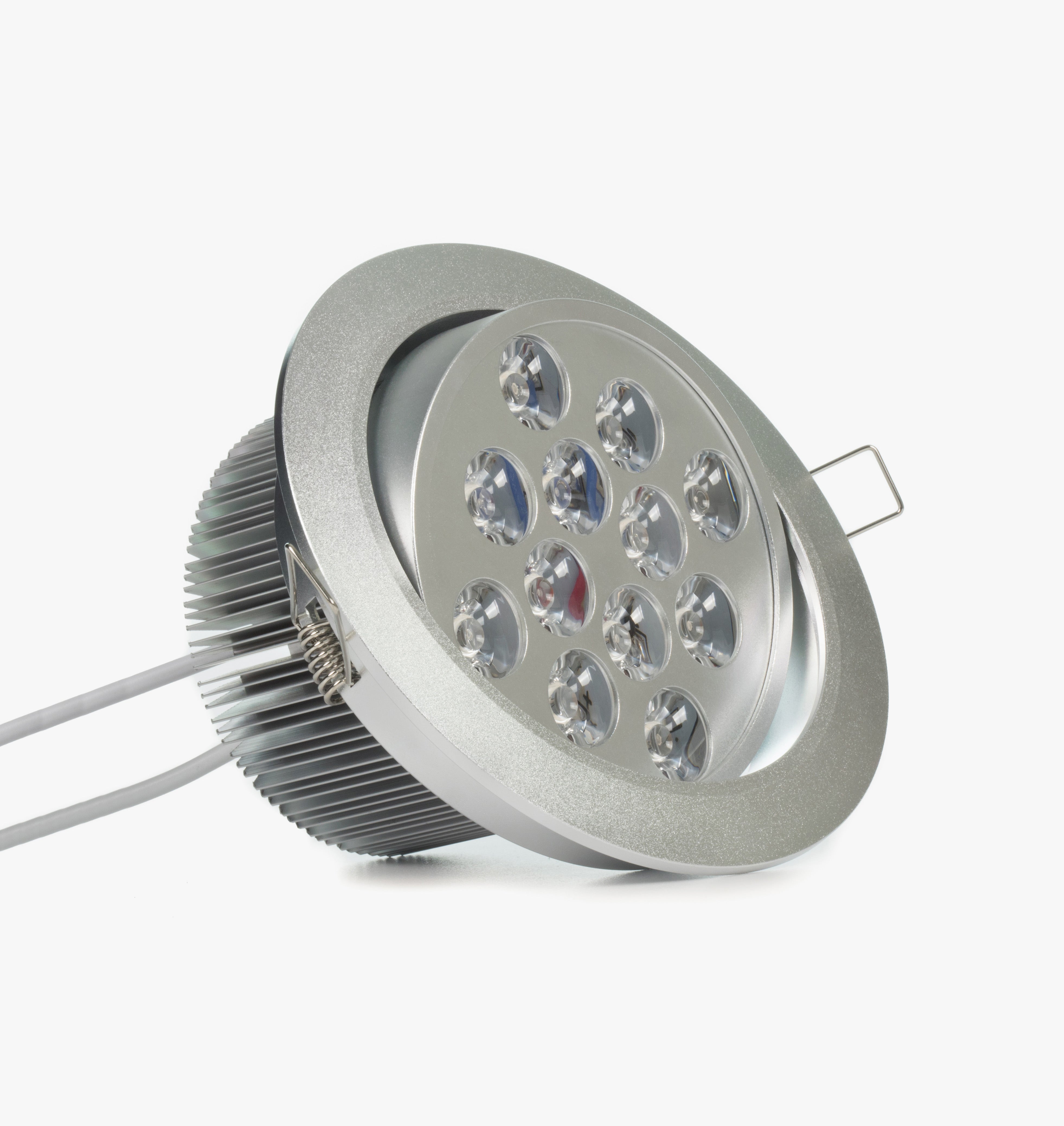 5.2" Recessed Light for Flat or Sloped Ceilings - 12 LED (12W) - White