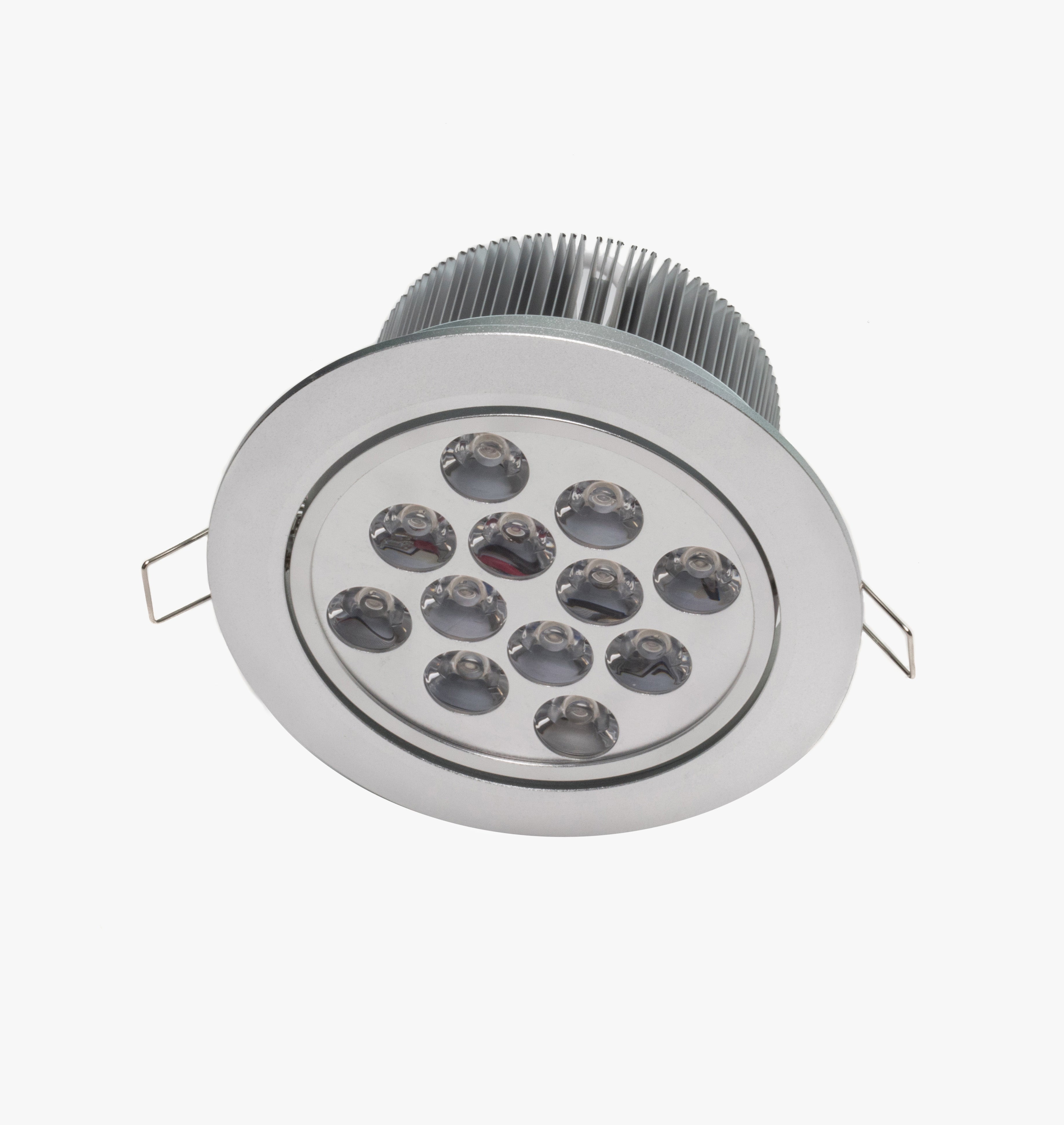 5.2" Recessed Light for Flat or Sloped Ceilings - 12 LED (12W) - Black