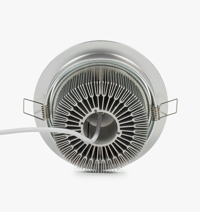 5.4" Recessed Light for Flat or Sloped Ceilings 9 LED - Standard Bright (9W) - Dark Bronze 4-7/8" Cut Out Size