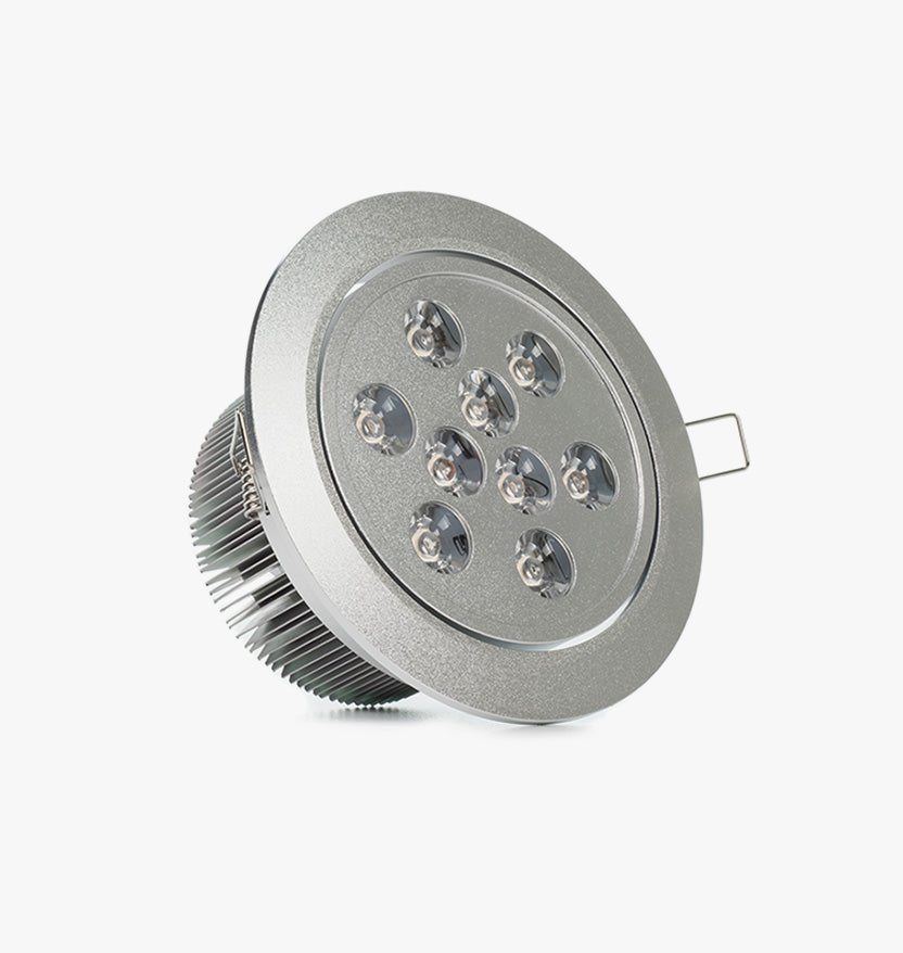 5.4" Recessed Light for Flat or Sloped Ceilings 9 LED - Standard Bright (9W) - Dark Bronze 4-7/8" Cut Out Size