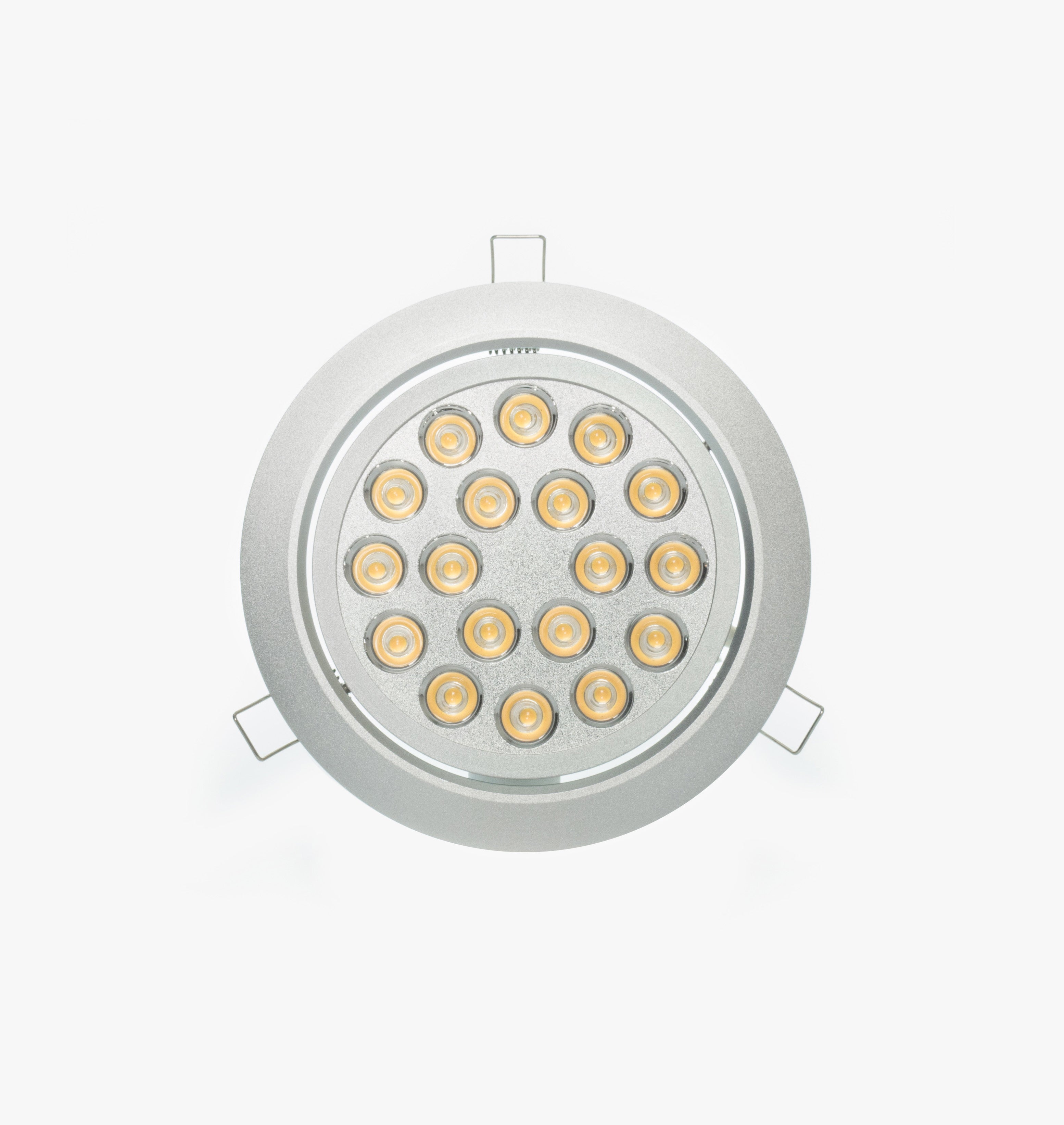 6.3" Recessed Light for Flat or Sloped Ceilings - 18 LED (18W) - White