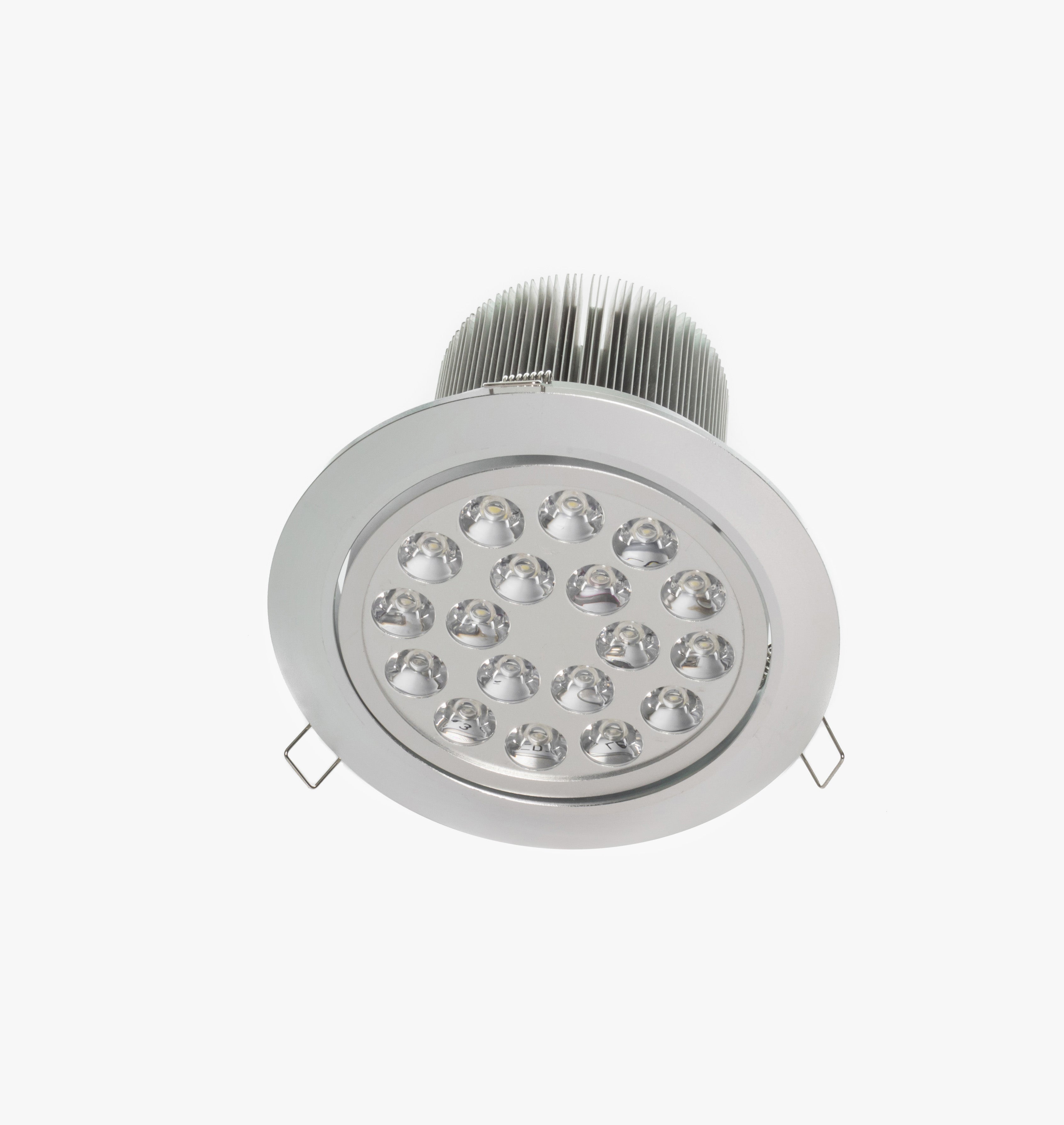 6.3" Recessed Light for Flat or Sloped Ceilings - 18 LED (18W) - White