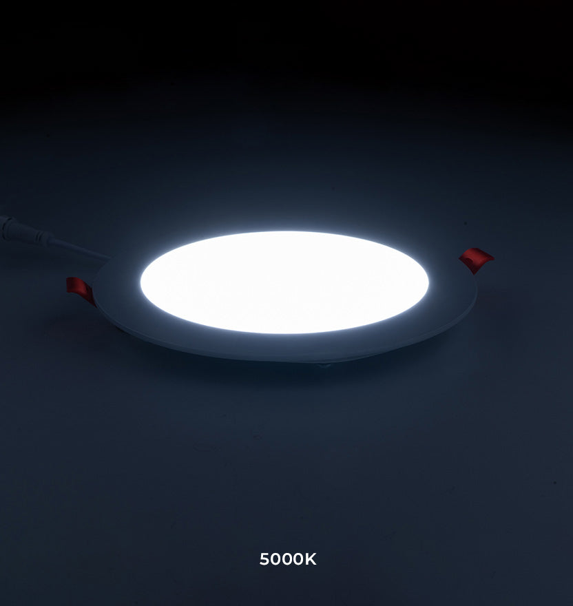 6.5" Adjustable White Ultra-Thin Round Recessed Light (15W)