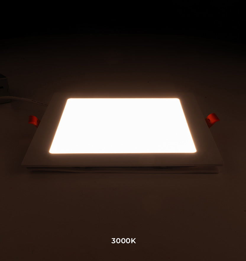 6.5" Adjustable White Ultra-Thin Square Recessed Light (12W)