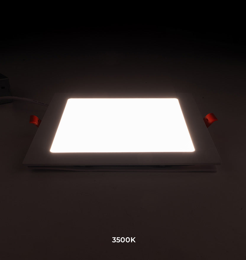 6.5" Adjustable White Ultra-Thin Square Recessed Light (12W)