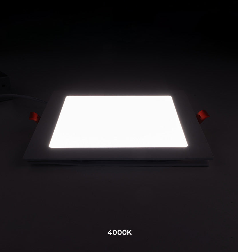 6.5" Adjustable White Ultra-Thin Square Recessed Light (12W)
