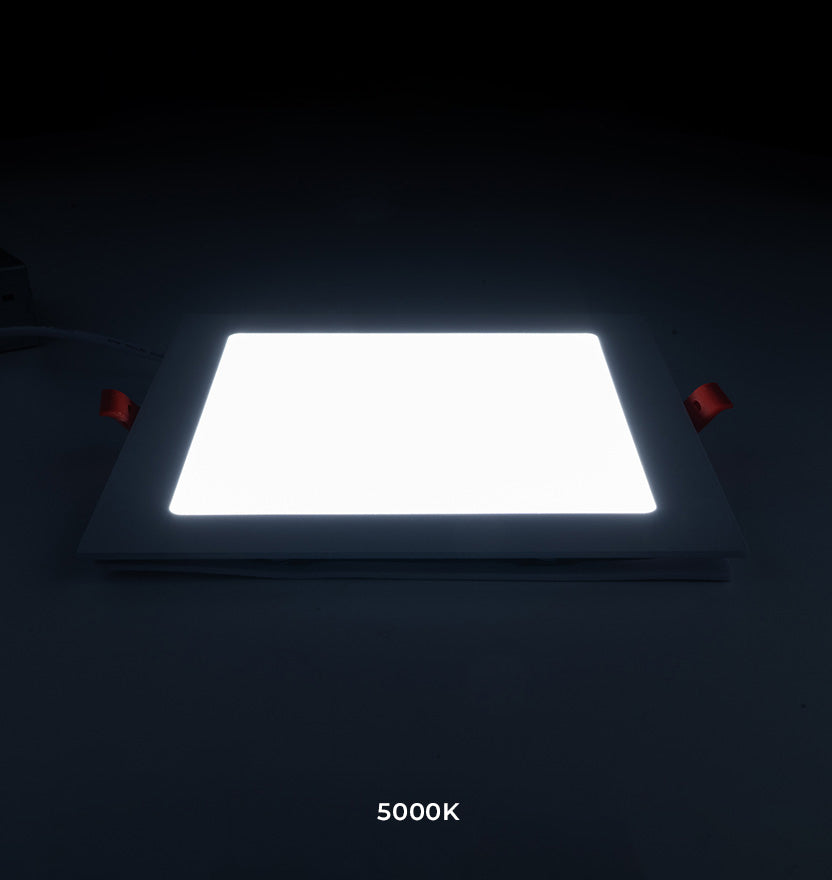 6.5" Adjustable White Ultra-Thin Square Recessed Light (12W)