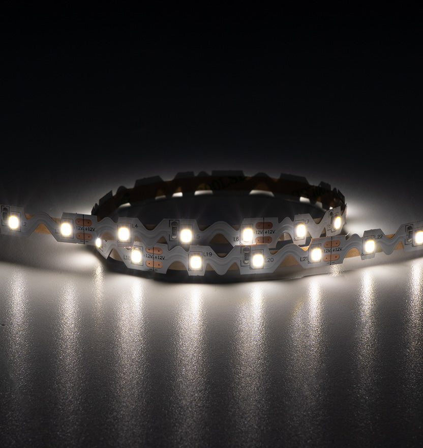 B-Series (Bendable) Zig-Zag Flexible LED Strip Light - Standard Bright (18 LEDs/foot)