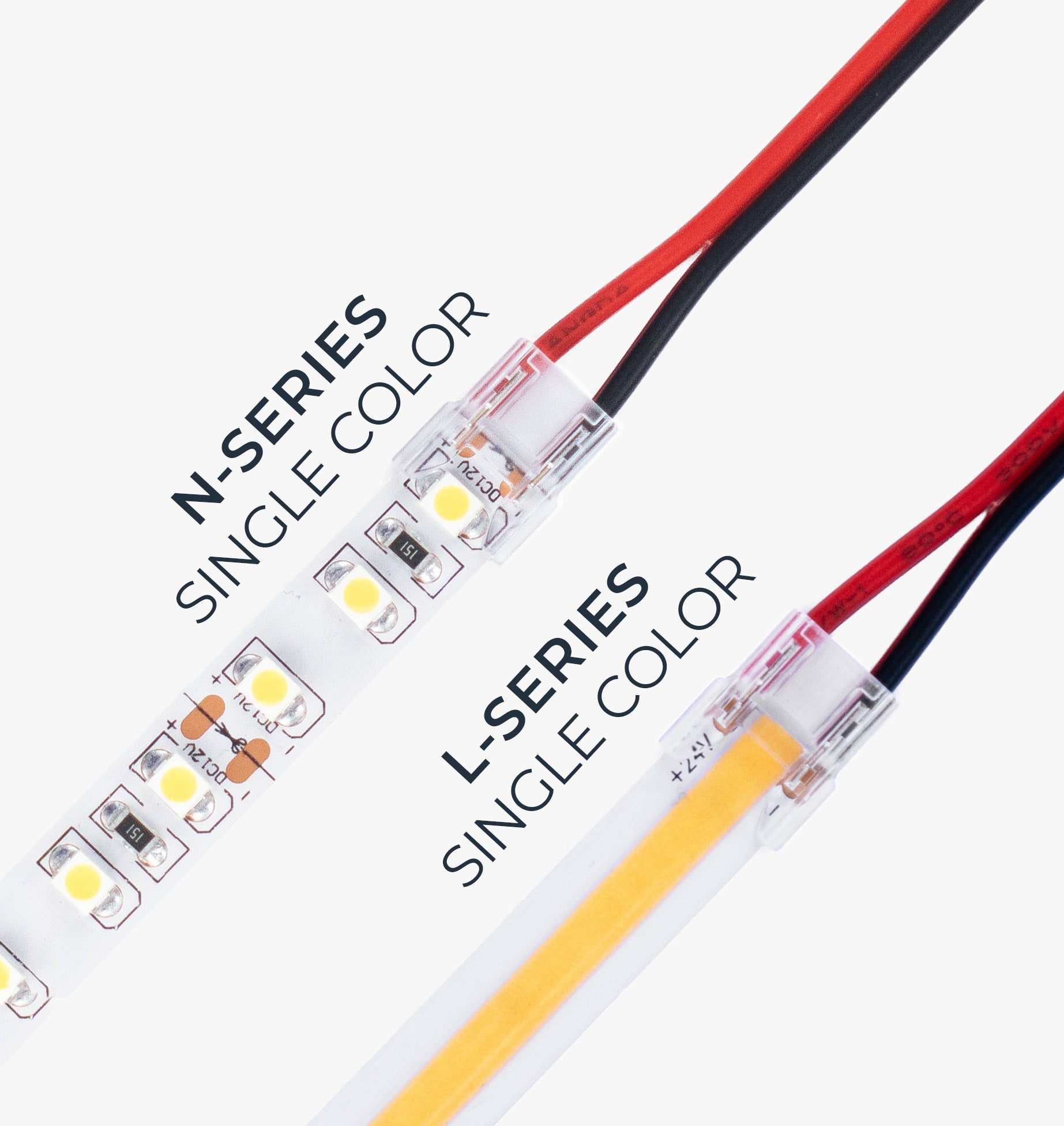 L & N-Series Single Color Solderless Jumper Bite Connector