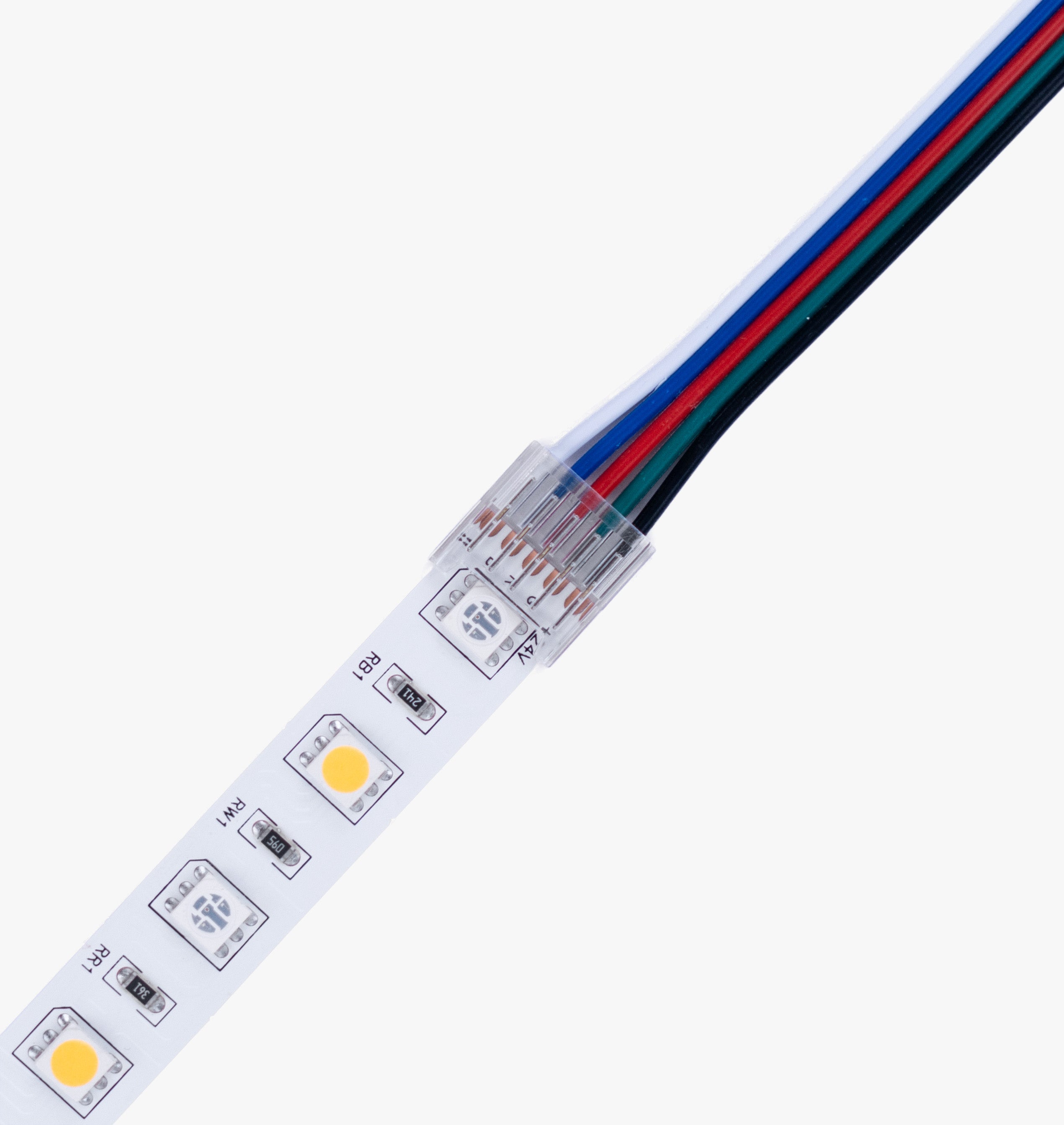 W-Series RGBW Solderless Pigtail Bite Connector