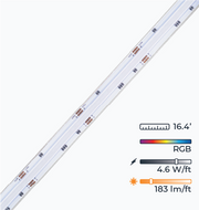 L-Series Dotless™ Linear LED Strip Lights - RGB Color Changing - Water Resistant