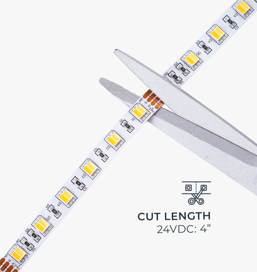 W-Series Dynamic Variable White Color Tuning Flexible LED Strip Light - Ultra Bright (18 LEDs/foot)