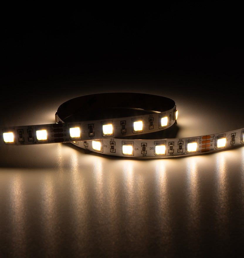 W-Series Dynamic Variable White Color Tuning Flexible LED Strip Light - Ultra Bright (18 LEDs/foot)
