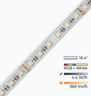 W-Series LED Strip Light - Ultra Bright - RGBW 4-in-1 Color Changing - Waterproof