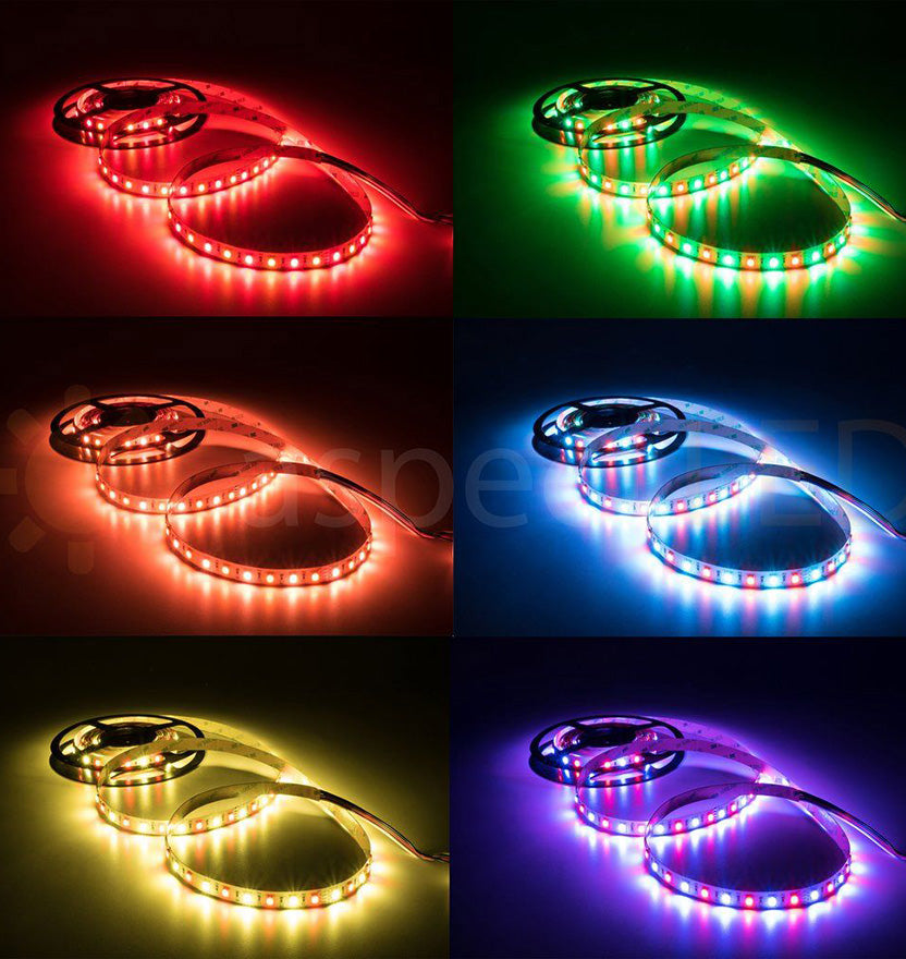 W-Series LED Strip Light - Ultra Bright - RGBA Color Changing - Waterproof